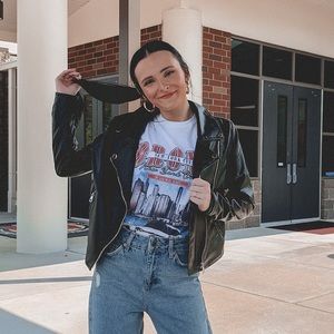 Black Faux Leather Jacket